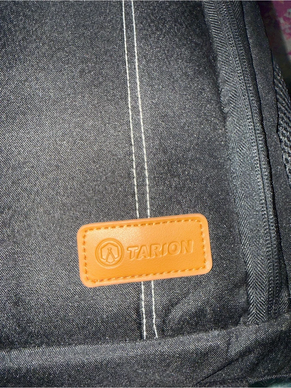 Compact Camera Insert Bag with Bright Orange Interior